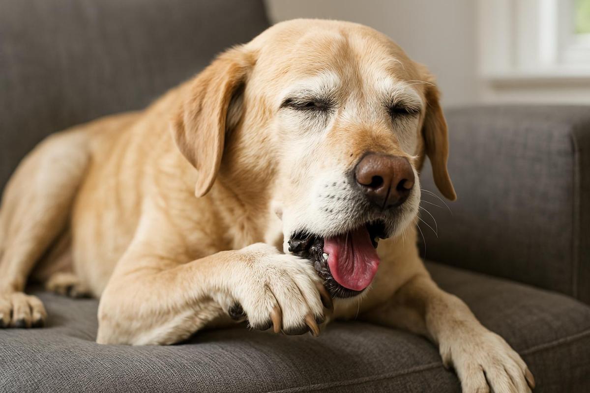 Tosse nel cane anziano: cause e trattamento