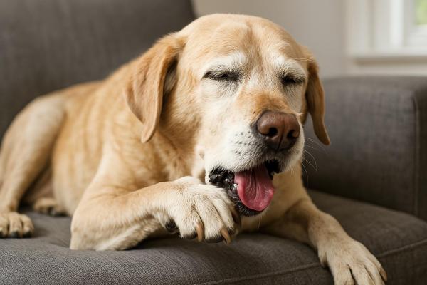 Tosse nel cane anziano: cause e trattamento